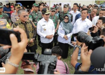 Wali Kota Pematangsiantar dr. Susanti Dewayani SpA Dampingi Pj Gubernur Sumut Hassanudin, Kapolda Sumut Irjen Pol Agung Setya Imam Effendi SH SIK MSi &  Forkopimda Provinsi Sumut Monitoring Penyelenggaraan Pemilu.