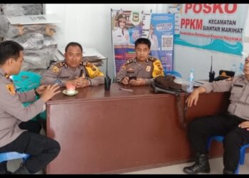 Rekapitulasi Di Tingkat PPK Pamatwil Polres Pematangsiantar Laksanakan Monitor.