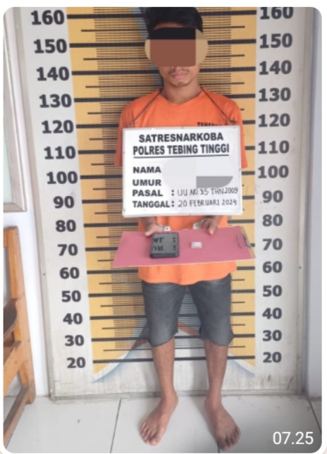 Pelaku Diamankan Polres Tebingtinggi.