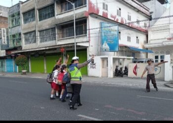 Ciptakan Wilayah Menjadi Aman Dan Lancar, Personel Polres Pematangsiantar Laksanakan Gatur Pagi.
