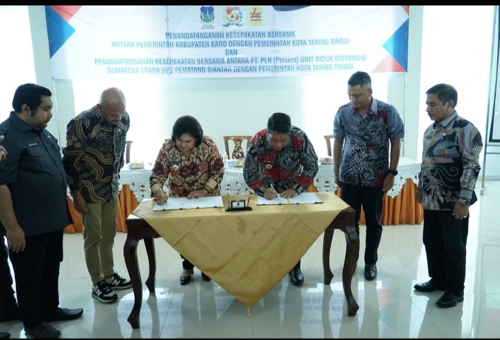 Pemko Tebingtinggi Jalin Kesepakatan Dengan Pemkab Karo & PT.PLN UP3 Pematangsiantar.