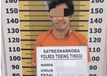 Pelaku Diamankan Polres Tebingtinggi.