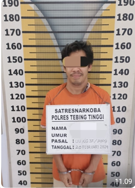 Pelaku Diamankan Polres Tebingtinggi.