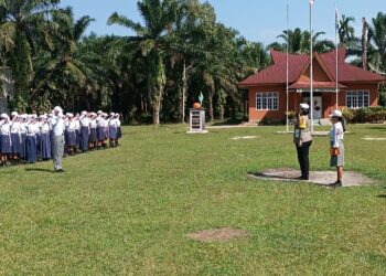 Kasat Lantas Polres Pematangsiantar AKP Gabriellah SIK, MH Pimpin Upacara Pembukaan Perkemahan Patroli Keamanan Sekolah.