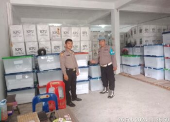 Samapta Pematangsiantar Maksimalkan Patroli Ke Kantor & Gudang KPU.