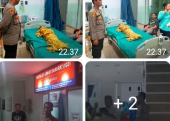 Polsek Bangun Bantu Evakuasi Anak Berusia 5 Tahun Meninggal Tenggelam di Sungai Bah Bolon Simalungun.