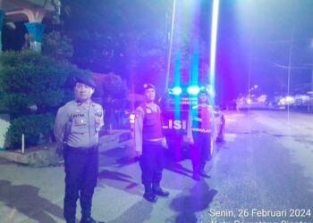 Samapta Polres Pematangsiantar Patroli Pos Shelter Ciptakan Situasi Aman & Kondusif.