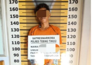 Pelaku Diamankan Polres Tebingtinggi.