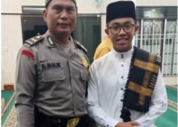 Polsek Jajaran Polres Pematangsiantar Laksanakan Pengamanan Sholat Taraweh Berjemaah Di Masjid Skala Prioritas.