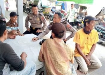Sat Binmas Polres Langkat Sambang & Berikan Himbauan Kamtibmas.