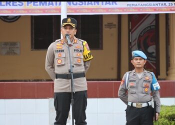 Kapolres Pematangsiantar Pimpin Upacara Sertijab Wakapolres, Kabag Log & Penyerahan Jabatan Kabag Ren.