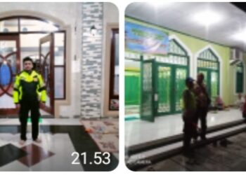 Satlantas Polres Simalungun Gelar Blue Light Patrol Demi Kondusivitas Sholat Tarawih.
