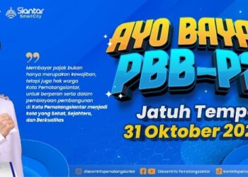 Brosur Ajakan Untuk Membayara PBB Bagi Masyarakat Kota Pematangsiantar.