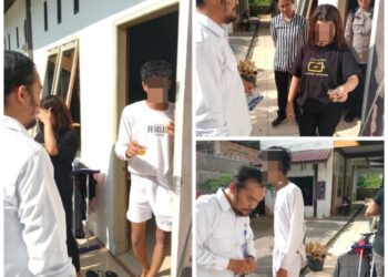 Polres Pematangsiantar Laksanakan GKN di Kos Kosan Jalan Sinar Ujung.