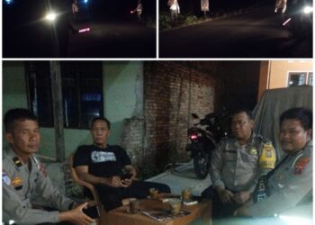 Polsek Tanah Jawa Gelar Patroli Blue Light, Cegah Balap Liar & Jaga Kamtibmas di Malam Hari.