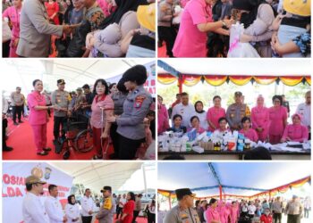 Polda Sumut Gelar Bakti Sosial & Kesehatan Menjelang Pilkada 2024 di Nias.
