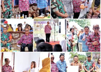 Plt Bupati Simalungun Hadiri Pelayanan KB, Kesehatan Dalam Rangka TMMD ke 122 Tahun 2024.