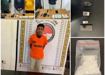 Berantas Jaring Narkoba, Polsek Tanah Jawa Polres Simalungun Berhasil Tangkap Pengedar Narkoba, Ada 3,68 Gram Sabu.