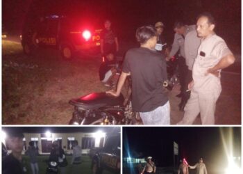 Polsek Tanah Jawa Gelar Kegiatan Pembinaan Remaja Pada Larut Malam Untuk Antisipasi Kejahatan Jalanan di Bukit Kembar.