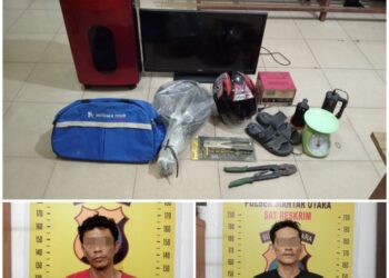 Polsek Siantar Utara Amankan Dua Diduga Pelaku Pencurian.