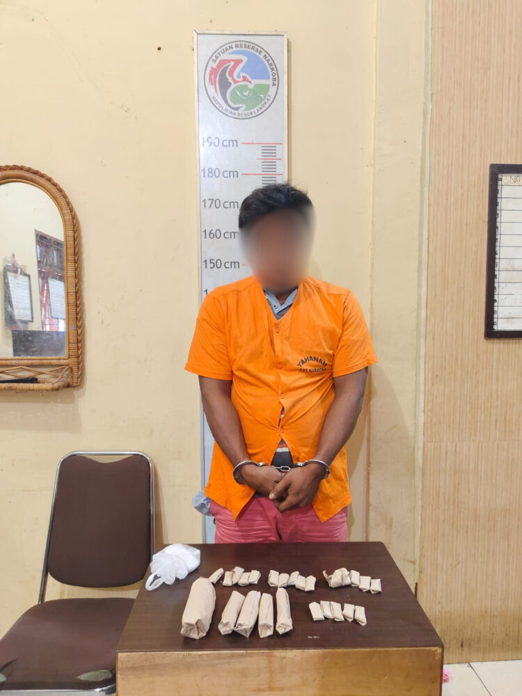 Sat Narkoba Polres Langkat Amankan Terduga Pelaku Tindak Pidana Narkotika.