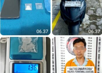 Bawa Sabu 1,36 Gram , Pria Jalan Kain Suci Ditangkap Satnarkoba Polres Pematangsiantar.