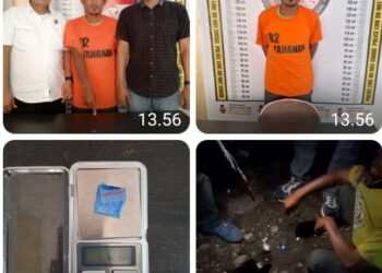 Polres Simalungun Berhasil Bekuk Pengedar Narkoba di Jalan Merdeka Atas Saribu Dolok.