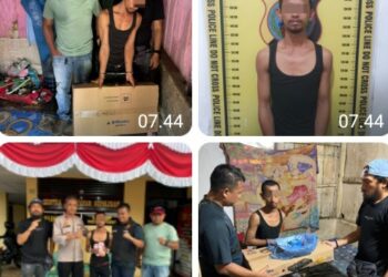 Pelaku Pencurian Di Jalan Pengairan, Berhasil Ditangkap Polsek Siantar Selatan.