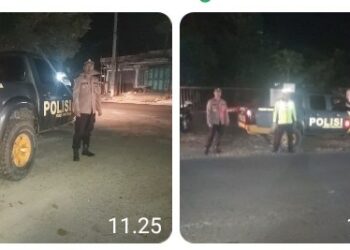 Polsek Tanah Jawa Gelar Patroli Cegah Balap Liar & Kejahatan Jelang Pilkada 2024.
