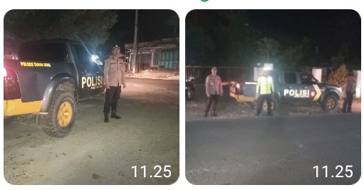 Polsek Tanah Jawa Gelar Patroli Cegah Balap Liar & Kejahatan Jelang Pilkada 2024.