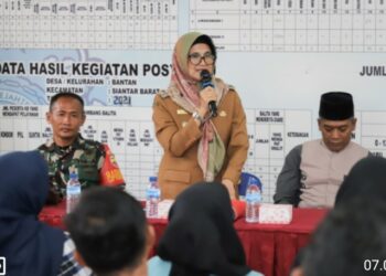 Wali Kota Pematangsiantar dr.Susanti Bersama Camat Siantar Barat Hadiri Musyawarah Kelurahan di Kelurahan Bantan.