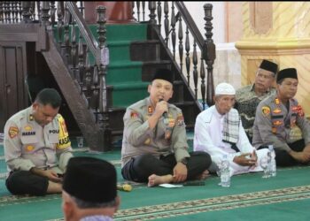 Giat Jumat Curhat, Kapolres Langkat Serap Aspirasi & Sampaikan Pesan Kamtibmas Jelang Pilkada.