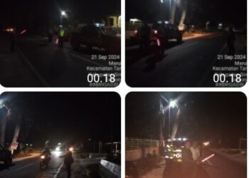 Polsek Tanah Jawa Patroli Skala Besar Cegah Gangguan Kamtibmas Jelang Pemilukada 2024.