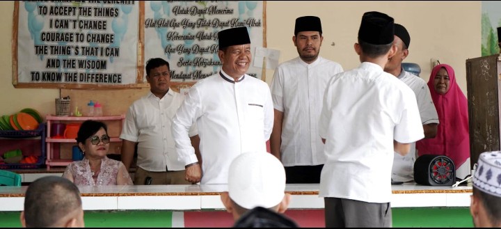 Sambangi Anak - Anak Di Lokasi Rehabilitasi Korban Narkoba, Bupati Simalungun Berikan Motivasi.