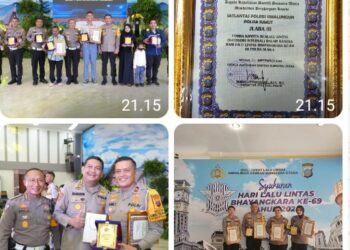 Sat Lantas Polres Simalungun Raih Juara III Lomba Konten Lalu Lintas Dalam Hari Bhayangkara Ke - 69 di Polda Sumatera Utara.