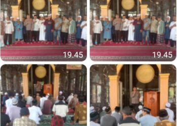 Kapolsek Perdagangan AKP Ibrahim Sopi Ajak Masyarakat Nagori Perlanaan Dukung Pemilukada Damai 2024 Dalam Kegiatan Sambang & Sholat Jumat Bersama.