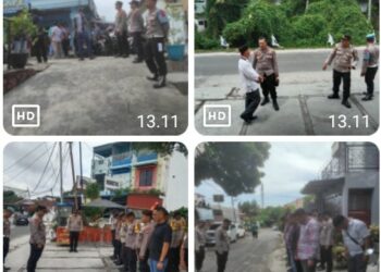 Polres Pematangsiantar Lakukan Pengamanan Kampanye Pertemuan Terbatas Paslon Walikota & Wakil Walikota Pematangsiantar.