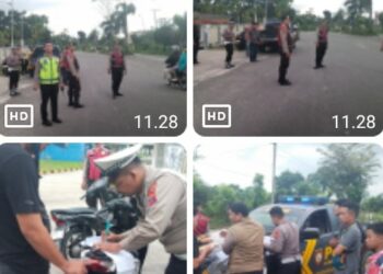 Diduga Hendak Balap Liar Di Terminal Tanjung Pinggir, Polres Pematangsiantar Amankan 4 Sepedamotor.