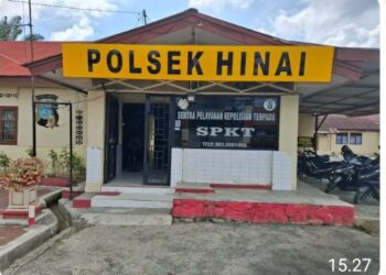 Polsek Hinai Amankan Pelaku Pembakaran Pengurus Ponpes di Langkat.