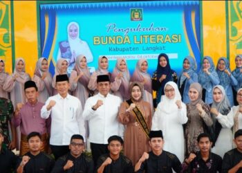 Pj. Bupati Langkat Lantik Bunda Literasi : Gerakan Menumbuhkan Minat Baca Anak Langkat Dimulai.