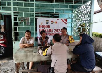 Bhabinkamtibmas Polsek Siantar Barat Gencarkan Pojok Pemilu Kepada Warga Binaannya.