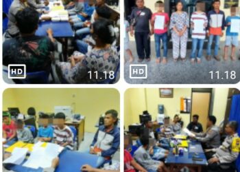 Empat Remaja Diamankan Saat KRYD, Kasat Binmas Polres Pematangsiantar Lakukan Pembinaan.