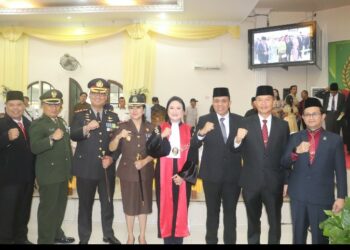 Kapolres Langkat Hadiri Pelantikan Anggota DPRD Periode 2024-2029.