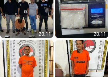 Polres Simalungun Ungkap Peredaran Narkoba, Amankan Dua Tersangka & 34,96 Gram Sabu.