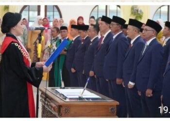 Pj Bupati Langkat Tekankan Sinergitas DPRD & Kepala Daerah Pada Pelantikan 50 Anggota DPRD Langkat Periode 2024 - 2029.