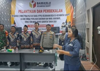 Kapolsek Kuala Hadiri Pelantikan & Pembekalan Pengawas PTPS Pilkada 2024.