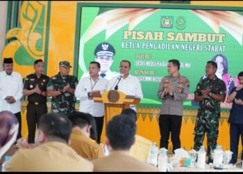 Pj. Bupati Langkat Sambut Ketua Pengadilan Negeri Stabat yang Baru : Kolaborasi Untuk Penegakan Hukum Yang Adil.