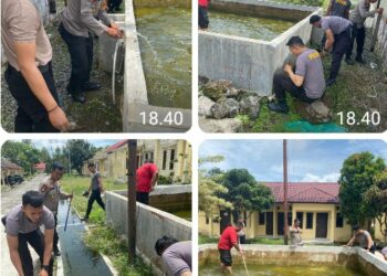 Polres Simalungun Siapkan Program Ketahanan Pangan Dengan Kolam Ikan Lele, Wujud Nyata ASTA CITA Presiden.