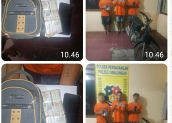 Polsek Perdagangan Tangkap Tiga Pelaku Pencurian di Simalungun, Amankan Barang Bukti & Ungkap Modus Operandi.