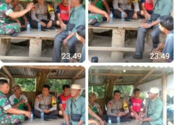 Sinergi Kepolisian & TNI Dalam Memperkuat Kamtibmas Menjelang Pilkada di Ujung Padang Kabupaten Simalungun.